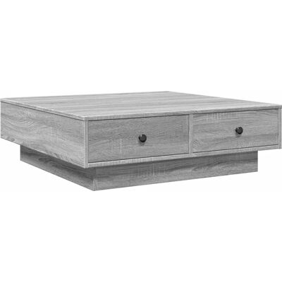 vidaXL 848092 Salontafel Grijs Sonoma 90x90x28 cm - Coffee Table vidaXL 848092 Salontafel Grijs Sonoma 90x90x28 cm - Coffee Table