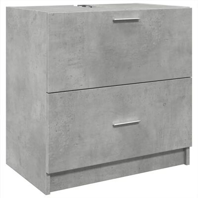 vidaXL Badeværelsesmøbel-Set - Træ i grå - 59x37x59 cm vidaXL Badeværelsesmøbel-Set - Træ i grå - 59x37x59 cm