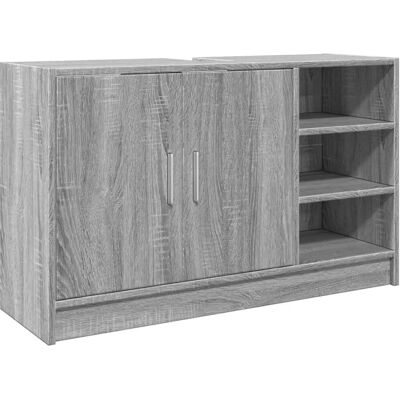 vidaXL Grey Sonoma Bathroom Sink Cabinet - 90x29x55 cm vidaXL Grey Sonoma Bathroom Sink Cabinet - 90x29x55 cm