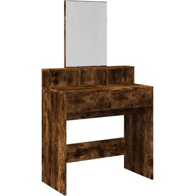 vidaXL 848175 Rauch Eiche Frisiertisch - Schminktisch vidaXL 848175 Rauch Eiche Frisiertisch - Schminktisch