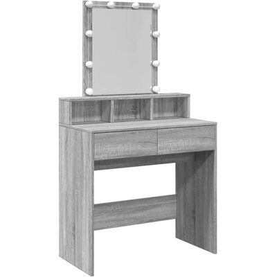 vidaXL 848183 Ensemble de Coiffeuse Grey Sonoma - Mobilier de chambre - Publicité vidaXL 848183 Ensemble de Coiffeuse Grey Sonoma - Mobilier de chambre - Publicité