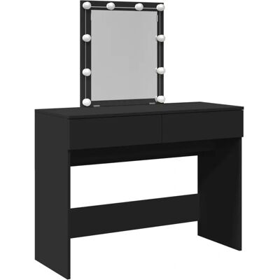 vidaXL Schwarzer LED Schminktisch 848193 - Schminktisch vidaXL Schwarzer LED Schminktisch 848193 - Schminktisch