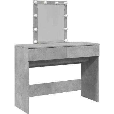 vidaXL 848195 Betonggrauer LED Schminktisch - Frisiertisch vidaXL 848195 Betonggrauer LED Schminktisch - Frisiertisch
