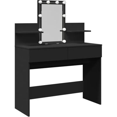 vidaXL 848200 Schwarzer LED Schminktisch - Ankleidetisch vidaXL 848200 Schwarzer LED Schminktisch - Ankleidetisch