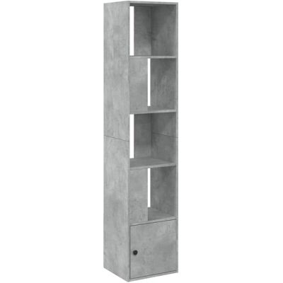 vidaXL 848244 Betongrijze Boekenkast - Woonkamer Opbergmeubel vidaXL 848244 Betongrijze Boekenkast - Woonkamer Opbergmeubel