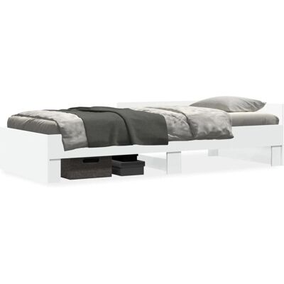 vidaXL Bettgestell Weiß 75x190 cm - Bettgestell vidaXL Bettgestell Weiß 75x190 cm - Bettgestell