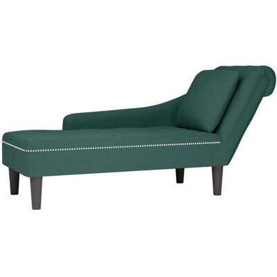 vidaXL - Chaise longue en velours vert foncé - Type de produit - Publicité vidaXL - Chaise longue en velours vert foncé - Type de produit - Publicité