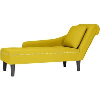 Vidaxl - Gul velour lounge stol med armlæn - Lounge stol Vidaxl - Gul velour lounge stol med armlæn - Lounge stol