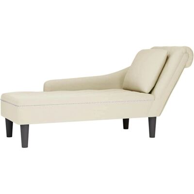 Vidaxl Modèle 461833 Fauteuil Velours Crème - Chaise Lounge - Publicité Vidaxl Modèle 461833 Fauteuil Velours Crème - Chaise Lounge - Publicité