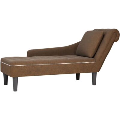vidaXL Model - Brun polstret chaiselongue vidaXL Model - Brun polstret chaiselongue