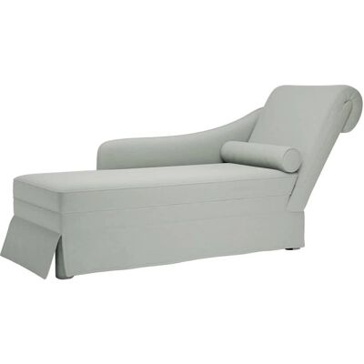 vidaXL Chaise longue Velours Gris Clair - Publicité vidaXL Chaise longue Velours Gris Clair - Publicité