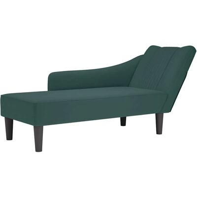 Vidaxl - Canapé Longue en Velours avec Accoudoir Droit - Publicité Vidaxl - Canapé Longue en Velours avec Accoudoir Droit - Publicité