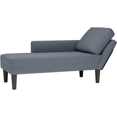 vidaXL Canapé en velours gris foncé avec repose-bras - Publicité vidaXL Canapé en velours gris foncé avec repose-bras - Publicité