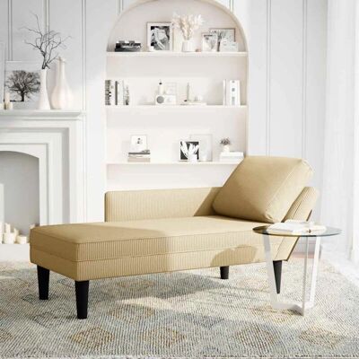 vidaXL Chaise Longue avec Coussin vidaXL Chaise Longue avec Coussin