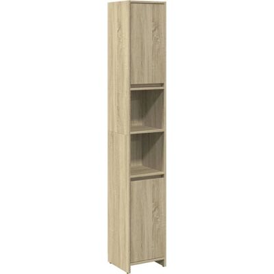 vidaXL Badeværelsesskabe Sonoma eg 30x30x183,5 cm Ingeénørtræ - Badeværelsesmøbel vidaXL Badeværelsesskabe Sonoma eg 30x30x183,5 cm Ingeénørtræ - Badeværelsesmøbel
