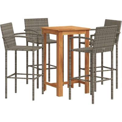 vidaXL Gartenbar-Set 5-teilig - Gartenbar-Set vidaXL Gartenbar-Set 5-teilig - Gartenbar-Set
