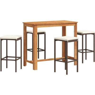 vidaXL Gartenmöbelset - Braun - Wetterfester Poly-Rattan vidaXL Gartenmöbelset - Braun - Wetterfester Poly-Rattan