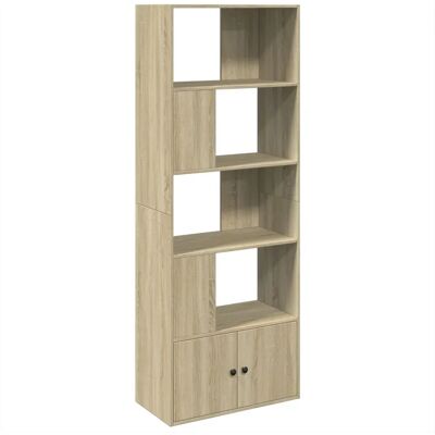 vidaXL Eikenhouten Boekenkast - Opbergplank voor woonkamer vidaXL Eikenhouten Boekenkast - Opbergplank voor woonkamer