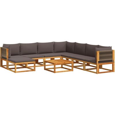 vidaXL 11-Tlg. Garten-Sofagarnitur Mit Kissen 194524 vidaXL 11-Tlg. Garten-Sofagarnitur Mit Kissen 194524