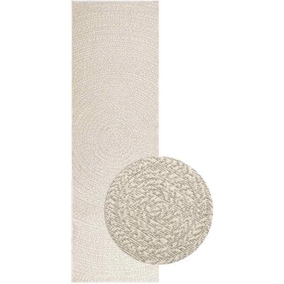 vidaXL Zizur Jute-udseende Tæppe - Indendørs Udendørs - 80x250cm - ZIZUR vidaXL Zizur Jute-udseende Tæppe - Indendørs Udendørs - 80x250cm - ZIZUR