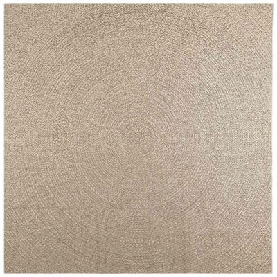 vidaXL Rug ZIZUR Beige 240x240 cm Jute Look Indoor Outdoor - Rug vidaXL Rug ZIZUR Beige 240x240 cm Jute Look Indoor Outdoor - Rug