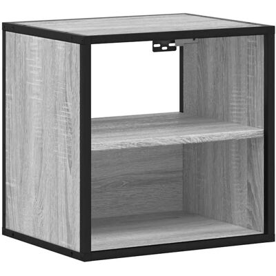 vidaXL 848750 Seinäkiinnitteinen Yöpöytä Grey Sonoma - Yöpöytä vidaXL 848750 Seinäkiinnitteinen Yöpöytä Grey Sonoma - Yöpöytä
