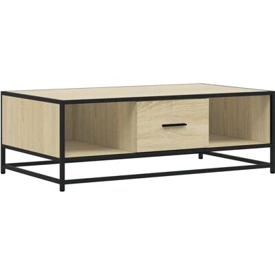 vidaXL Eikenhouten Salontafel 100x57x35 cm - Salontafel vidaXL Eikenhouten Salontafel 100x57x35 cm - Salontafel