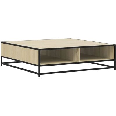 vidaXL Couchtisch Sonoma Eiche - 100x100x30 cm - Holz & Metall vidaXL Couchtisch Sonoma Eiche - 100x100x30 cm - Holz & Metall