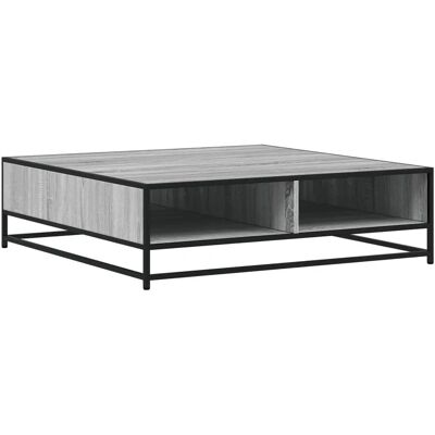 vidaXL Grijze Sonoma Salontafel - Industriële Stijl, Duurzaam Metaal & Hout vidaXL Grijze Sonoma Salontafel - Industriële Stijl, Duurzaam Metaal & Hout