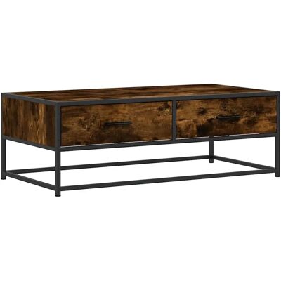 vidaXL 848781 Salontafel - Gerookt eiken - Industriestijl vidaXL 848781 Salontafel - Gerookt eiken - Industriestijl