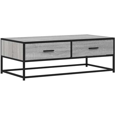 vidaXL Grijze Sonoma 100x50x35 cm Salontafel - Salontafel vidaXL Grijze Sonoma 100x50x35 cm Salontafel - Salontafel