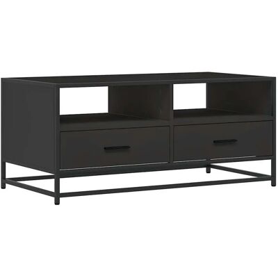 vidaXL Salontafel zwart 100x50x45 cm - Coffee Table vidaXL Salontafel zwart 100x50x45 cm - Coffee Table