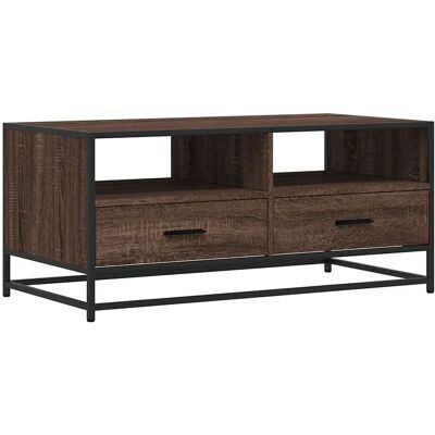 vidaXL 848788 Braune Eiche Couchtisch - Kaffeetisch vidaXL 848788 Braune Eiche Couchtisch - Kaffeetisch