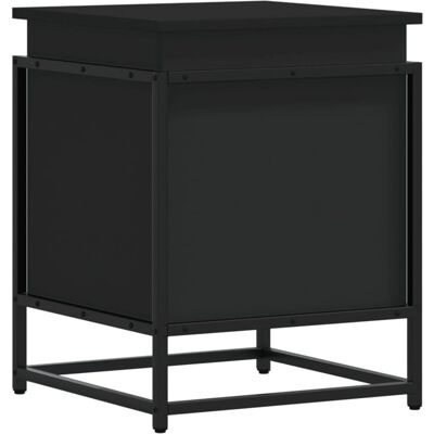 vidaXL Storage Box with Lid Black 40x40x51.5 cm - Storage Box vidaXL Storage Box with Lid Black 40x40x51.5 cm - Storage Box