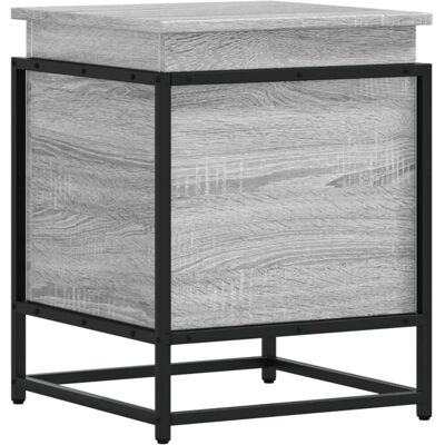 vidaXL Storage Box with Lid Grey Sonoma - Storage Box vidaXL Storage Box with Lid Grey Sonoma - Storage Box