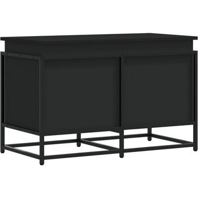 vidaXL Storage Box with Lid Black 80x40x51.5 cm - Storage Box vidaXL Storage Box with Lid Black 80x40x51.5 cm - Storage Box