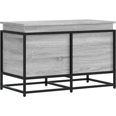 vidaXL Aufbewahrungsbox Mit Deckel 80x40x51,5 cm Holzwerkstoff Grau Sonoma - Aufbewahrungsbox vidaXL Aufbewahrungsbox Mit Deckel 80x40x51,5 cm Holzwerkstoff Grau Sonoma - Aufbewahrungsbox