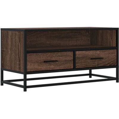 vidaXL 848813 TV Cabinet Brown Oak - TV cabinet with ample storage vidaXL 848813 TV Cabinet Brown Oak - TV cabinet with ample storage