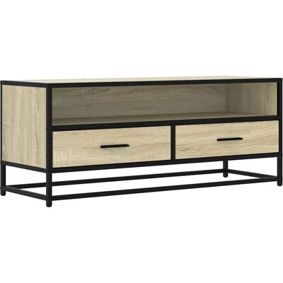 vidaXL Sonoma Eiche TV-Schrank - Großer Stauraum - 100x34,5x40 cm vidaXL Sonoma Eiche TV-Schrank - Großer Stauraum - 100x34,5x40 cm