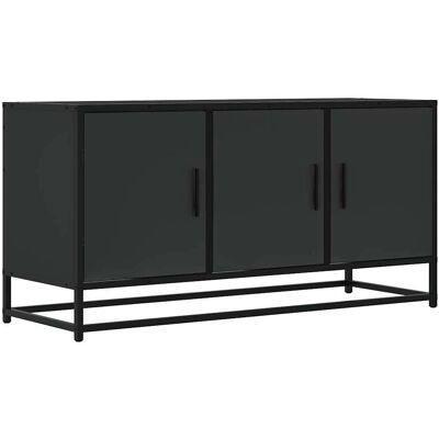 vidaXL Black TV Cabinet - Media TV Unit - Industrial Style vidaXL Black TV Cabinet - Media TV Unit - Industrial Style