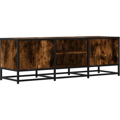 vidaXL TV Kast Smoked Oak - 120x35x41 cm - Gekweekt Hout & Metaal vidaXL TV Kast Smoked Oak - 120x35x41 cm - Gekweekt Hout & Metaal