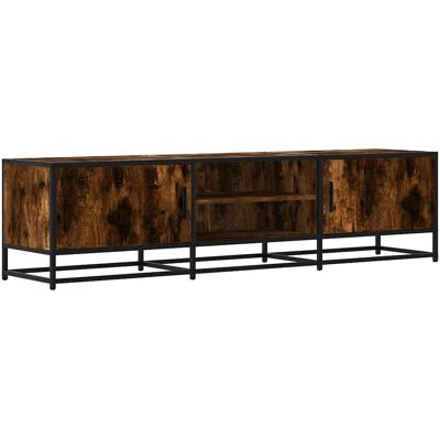 vidaXL 848846 Smoked Oak TV Kast - TV meubel met opbergruimte vidaXL 848846 Smoked Oak TV Kast - TV meubel met opbergruimte