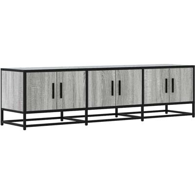 vidaXL Grå Sonoma TV-skab - 150x35x41 cm - Træplade og metal vidaXL Grå Sonoma TV-skab - 150x35x41 cm - Træplade og metal