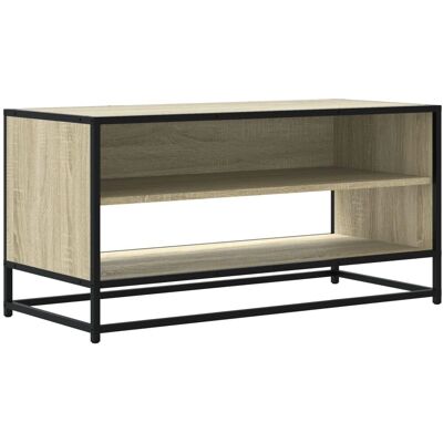 vidaXL Sonoma Eiche 91x40x46 cm TV-Schrank - Holzwerkstoff & Metall vidaXL Sonoma Eiche 91x40x46 cm TV-Schrank - Holzwerkstoff & Metall