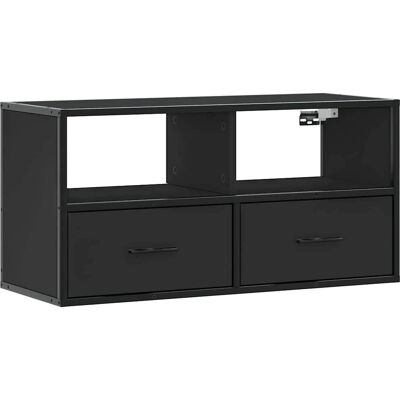 vidaXL Zwart 80x31x39,5cm TV Kast - Mediaopslag vidaXL Zwart 80x31x39,5cm TV Kast - Mediaopslag
