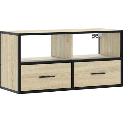 vidaXL Sonoma Oak 80x31x39.5 cm TV Cabinet - Media Storage Furniture vidaXL Sonoma Oak 80x31x39.5 cm TV Cabinet - Media Storage Furniture