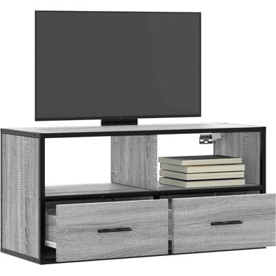 vidaXL Graues Sonoma 80x31x39,5 cm Fernsehschrank - TV & Medienaufbewahrung vidaXL Graues Sonoma 80x31x39,5 cm Fernsehschrank - TV & Medienaufbewahrung