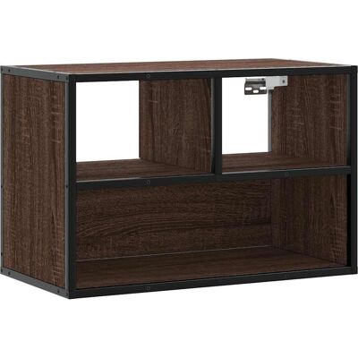 vidaXL TV-Schrank Braun Eiche - Holzwerkstoff & Metall vidaXL TV-Schrank Braun Eiche - Holzwerkstoff & Metall