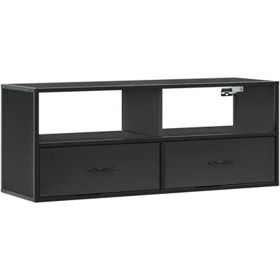 vidaXL 100x31x39,5 cm Schwarzes Metall & Holz TV-Schrank vidaXL 100x31x39,5 cm Schwarzes Metall & Holz TV-Schrank