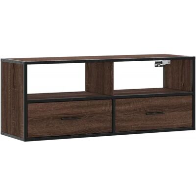vidaXL Bruin Eik 100x31x39.5 cm TV Kast - Media Eenheid vidaXL Bruin Eik 100x31x39.5 cm TV Kast - Media Eenheid